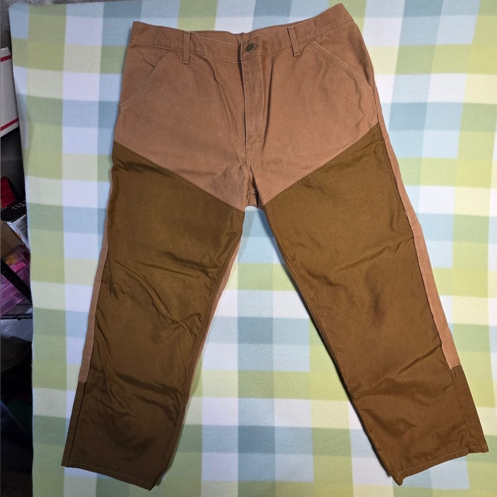 Men's Muleskins 42x30 Two-Tone Brown Work Pants